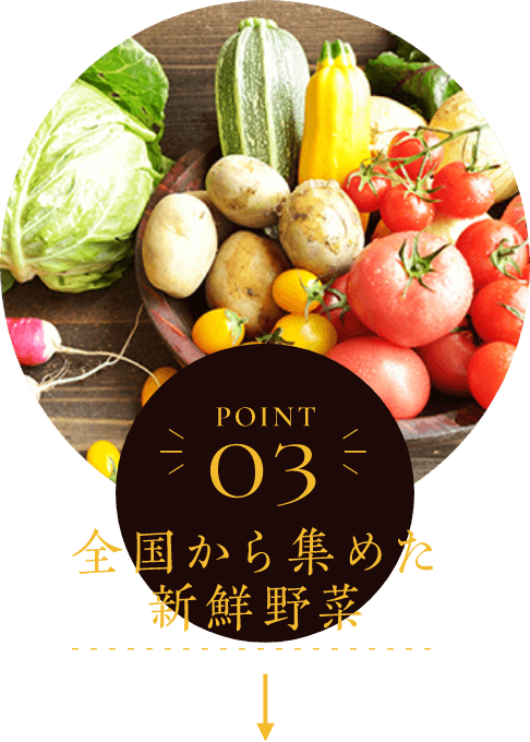 全国から集めた新鮮野菜